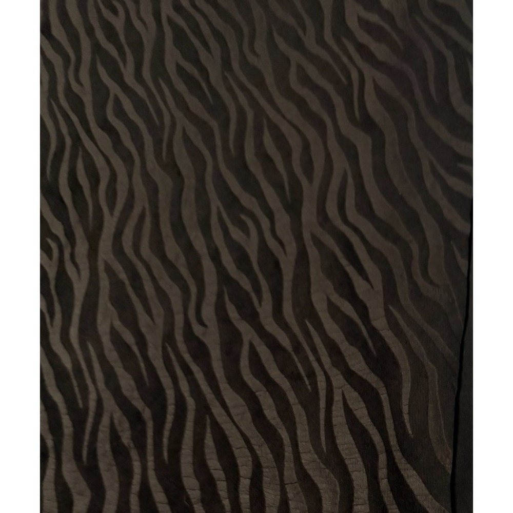 Vtg Retro Black Tiger Animal Print‎ Soft costume craft Fabric 34in. x 58in. Y2K